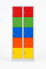 Jessan Office 10-Compartment Teacher & Student Locker – Colorful - Image 3