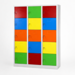 Jessan Office 15-Compartment Teacher & Student Locker – Colorful