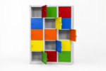 Jessan Office 15-Compartment Teacher & Student Locker – Colorful - Image 2