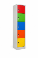 Jessan Ofis 5-Compartment Teacher & Student Locker – Colorful