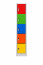 Jessan Ofis 5-Compartment Teacher & Student Locker – Colorful - Image 3