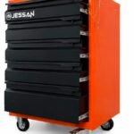 Jessan Ofis 5-Drawer Tool Cart – Orange & Black