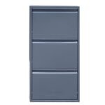Jessan Ofis 3-Tier Metal Shoe Rack – Anthracite