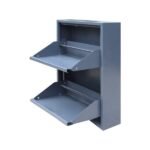 Jessan Ofis 2-Tier Metal Shoe Rack – Anthracite - Image 2