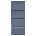 Jessan Ofis 4-Tier Metal Shoe Rack – Anthracite
