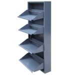 Jessan Ofis 4-Tier Metal Shoe Rack – Anthracite - Image 2