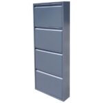 Jessan Ofis 4-Tier Metal Shoe Rack – Anthracite - Image 5