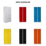 Jessan Ofis 10-Compartment Teacher & Student Locker – Gray - Image 5