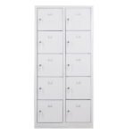 Jessan Ofis 10-Compartment Teacher & Student Locker – Gray - Image 2