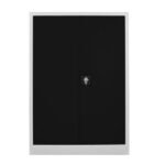 Jessan Ofis 130-Compartment Filing Cabinet – Gray & Black
