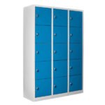 Jessan Ofis 15-Compartment Teacher & Student Locker – Gray-Blue - Image 3