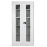Jessan Ofis 198-Compartment Glass-Door Filing Cabinet – Gray - Image 2