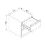 Jessan Ofis 2-Section Filing Cabinet – All Black - Image 4