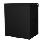 Jessan Ofis 2-Section Filing Cabinet – All Black - Image 2