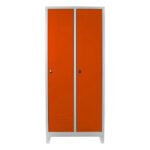 Jessan Ofis 2-Door Standard Locker – Gray-Orange