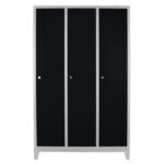 Jessan Ofis 3-Door Eko Locker – Gray-Black