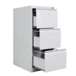 Jessan Ofis 3-Section Folder Cabinet – Gray - Image 2