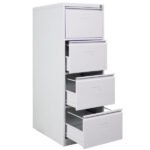 Jessan Ofis 4-Drawer Folder Cabinet – Gray - Image 3