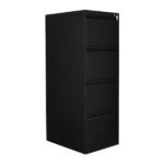 Jessan Ofis 4-Drawer Folder Cabinet – Black - Image 3