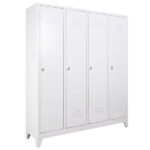Jessan Ofis 4-Door Side-by-Side Locker Cabinet Gray