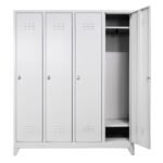 Jessan Ofis 4-Door Side-by-Side Locker Cabinet Gray - Image 2
