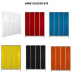 Jessan Ofis 4-Door Side-by-Side Locker Cabinet Gray-Black - Image 4