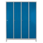 Jessan Ofis 4-Door Side-by-Side Locker Cabinet Gray-Blue