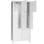 Jessan Ofis 4-Door Z-Shape Locker Cabinet Gray - Image 2