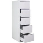 Jessan Ofis 5-Drawer Folder Cabinet – Gray - Image 2