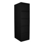 Jessan Ofis 5-Drawer Folder Cabinet – All Black - Image 3