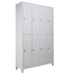 Jessan Ofis 8-Door Locker Cabinet Gray