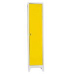 # Jessan Ofis Single-Compartment Locker Gray-Yellow