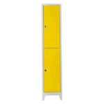 Jessan Ofis Single-Compartment Half-Door Locker Gray-Yellow
