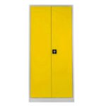 Jessan Ofis Cleaning Cabinet – Gray & Yellow